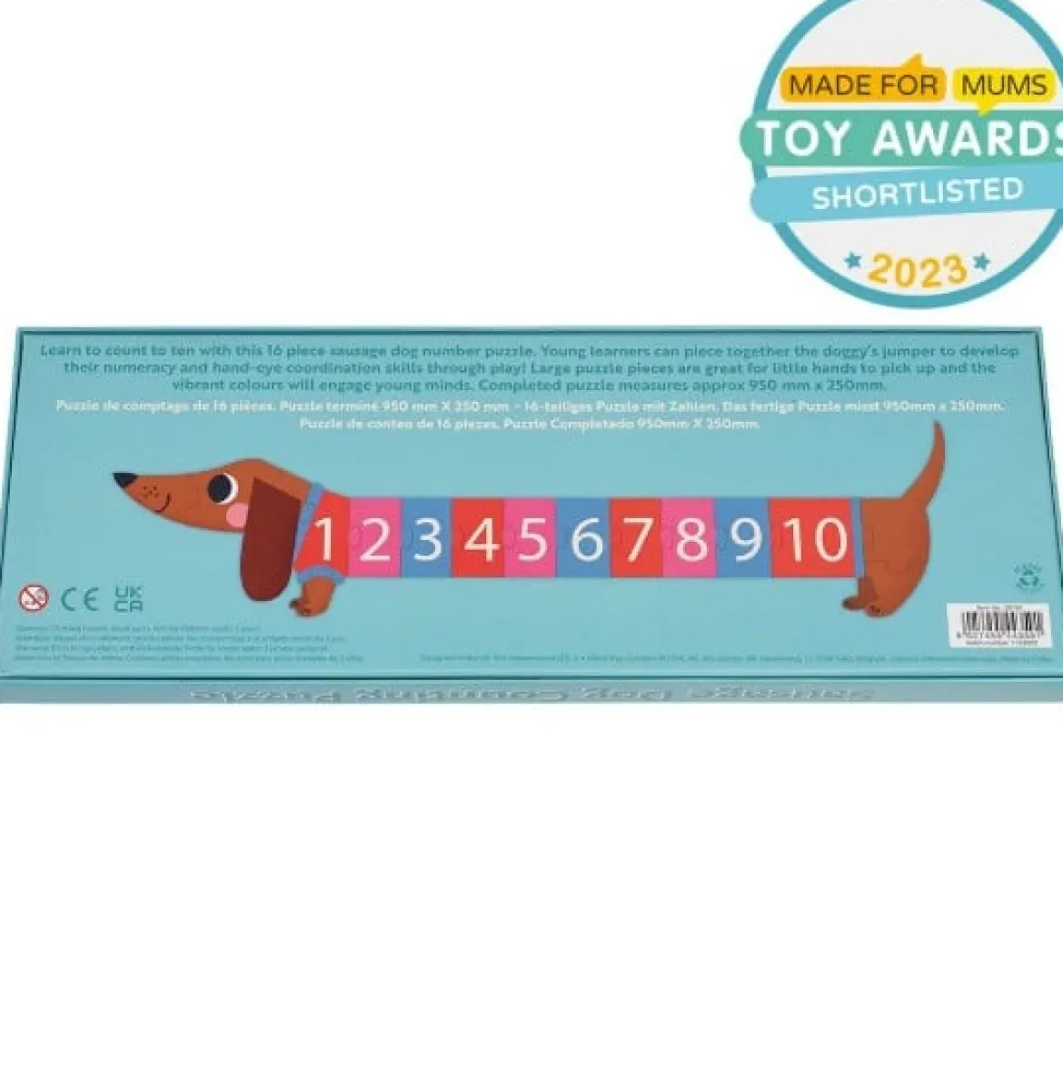 Puzzle Sausage Dog Zahlenpuzzle – Lernspielzeug für Kinder ab 3 Jahren