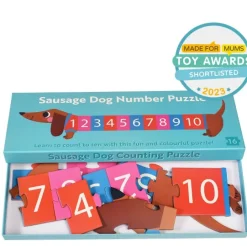 Puzzle Sausage Dog Zahlenpuzzle – Lernspielzeug für Kinder ab 3 Jahren