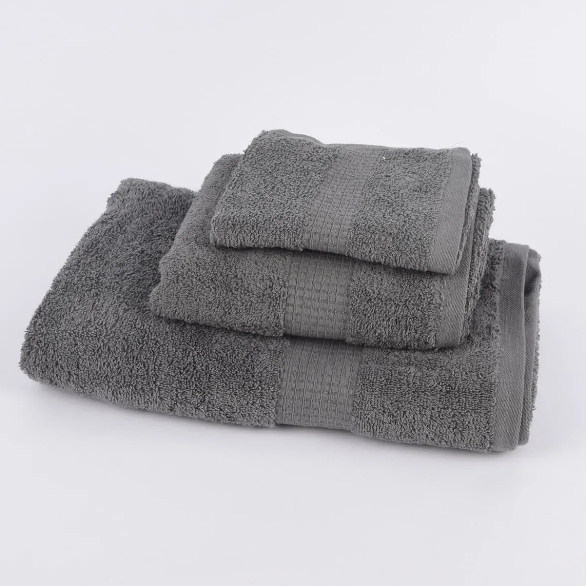 Qualitätsfrottee Handtuch 100% Baumwolle 500g/qm grau