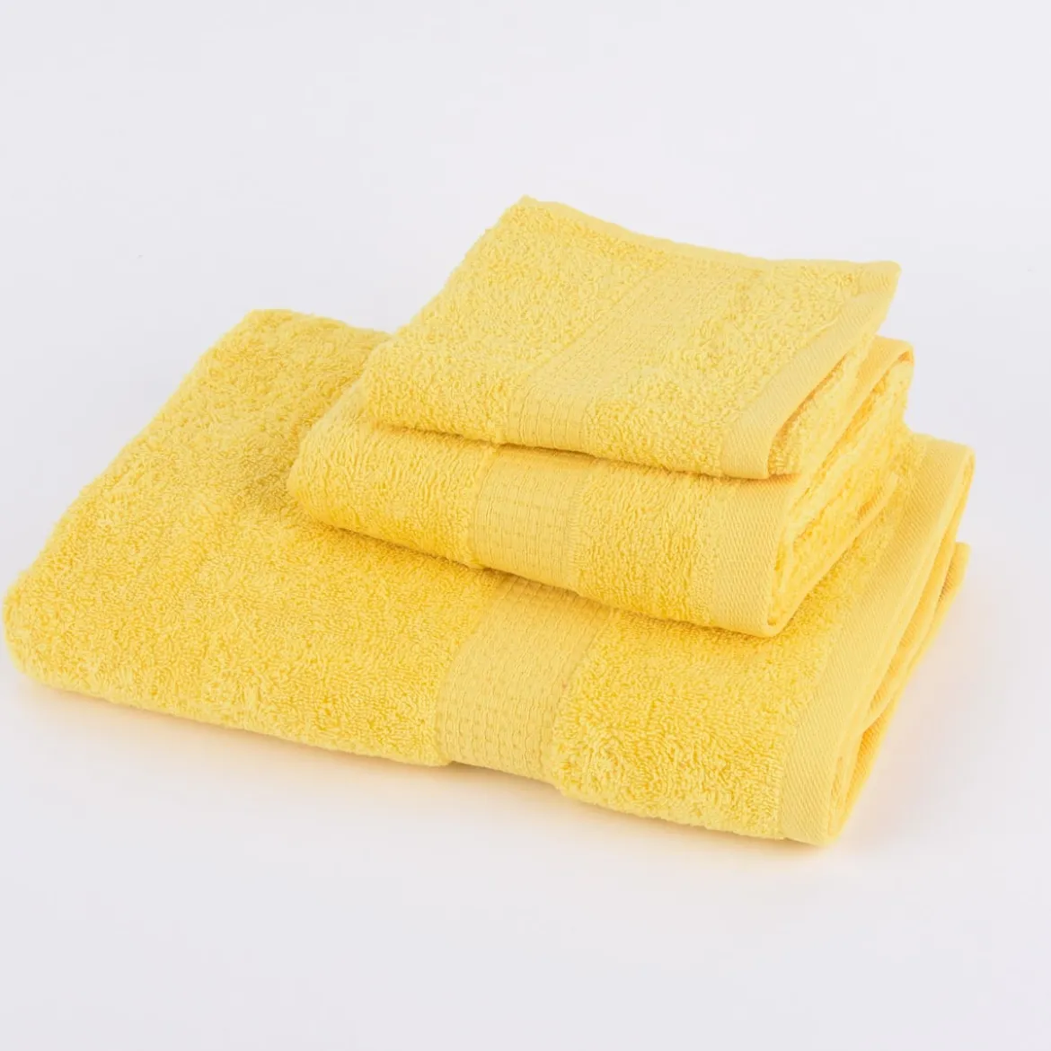 Qualitätsfrottee Handtuch 100% Baumwolle 500g/qm gelb