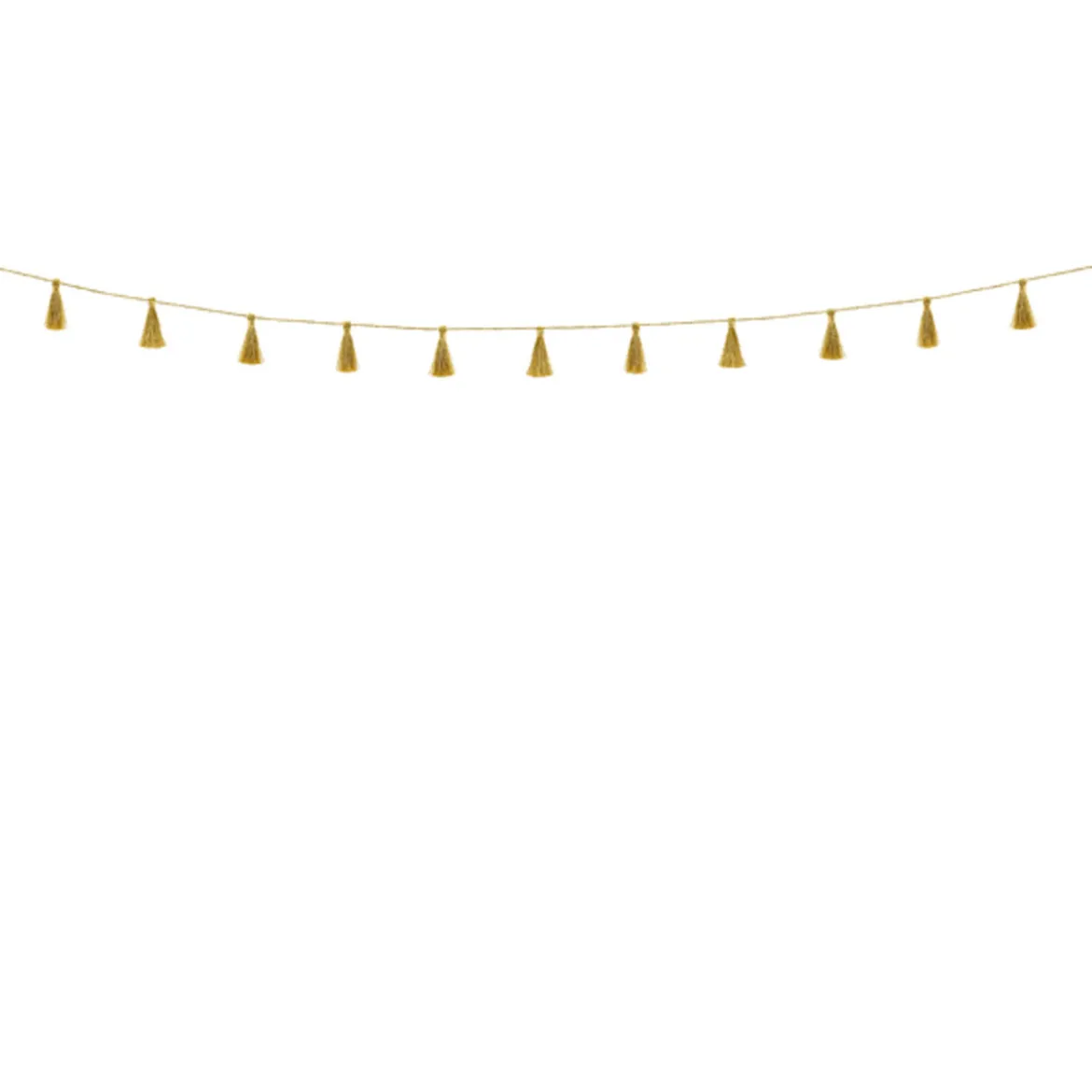 Quastengirlande gold Länge: 190cm