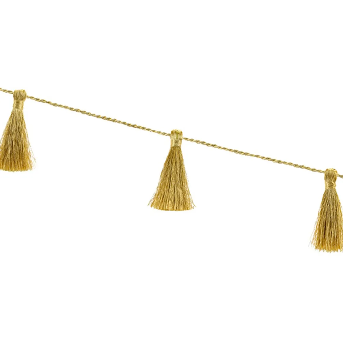 Quastengirlande gold Länge: 190cm