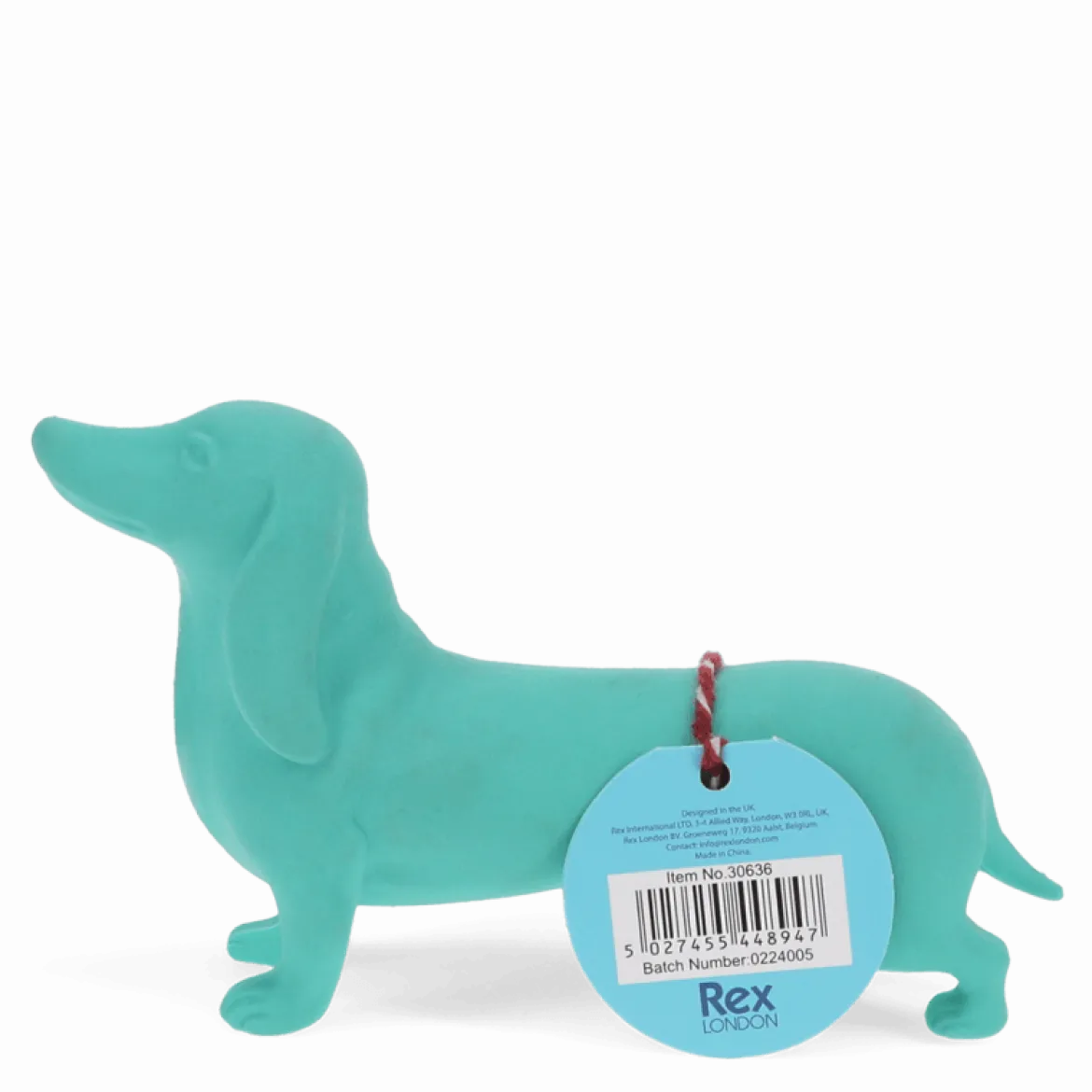 Radiergummi Dackel XXL Sausage Dog türkis 14x3,8x8cm