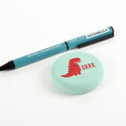 Radiergummi "GRRR..." Dino runder Radiergummi 5,5cm von Grafik Werkstatt