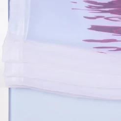 Raffrollo Rollo Voile Digitaldruck Orchidee fuchsia weiß