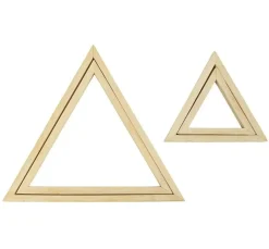 Rahmen Dreiecke aus Holz im 2er Set von Creativ Company