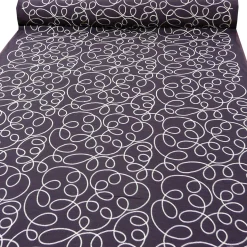 Rasch Dekostoff Gardinenstoff Stickerei Meterware Fly Way aubergine 140cm