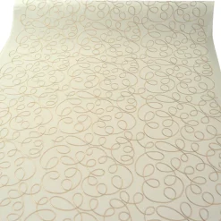 Rasch Dekostoff Gardinenstoff Stickerei Meterware Fly Way creme 140cm
