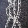 Rasch Dekostoff Vorhangstoff Wendestoff raumhoch Sailor´s Stripe grau 308cm