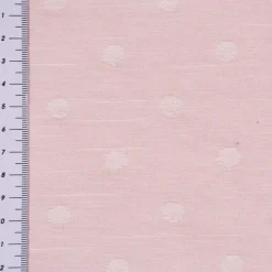 Rasch Textil Dekostoff Baumwollstoff Leinenoptik Bambino Fun Punkte rosa 1,40m Breite
