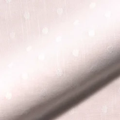 Rasch Textil Dekostoff Baumwollstoff Leinenoptik Bambino Fun Punkte rosa 1,40m Breite