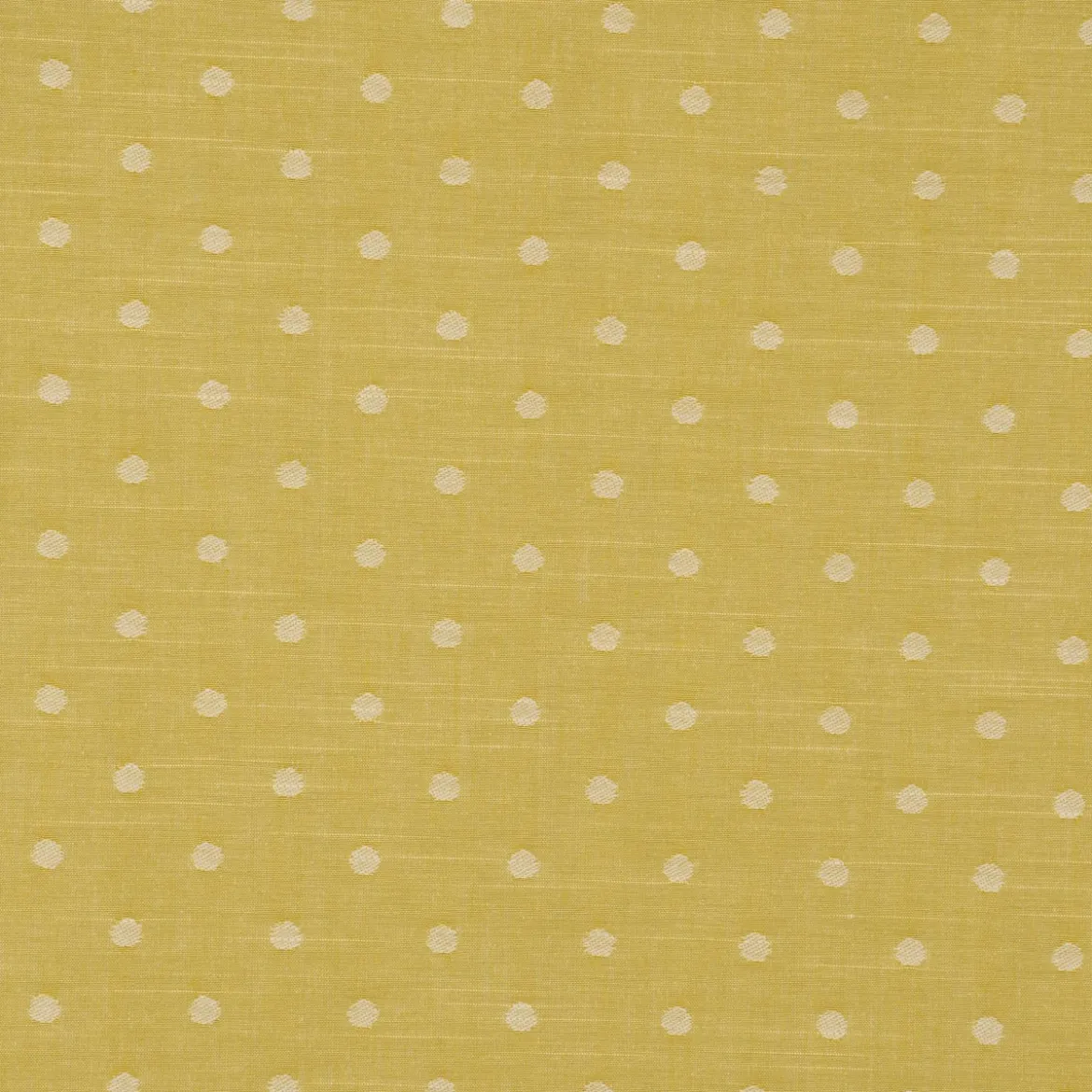 Rasch Textil Dekostoff Baumwollstoff Leinenoptik Bambino Fun Punkte gelb 1,40m Breite