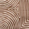 Rasch Textil Dekostoff Gardinenstoff Seidenoptik Stickerei Labyrinth braun creme 1,4m Breite