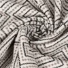 Rasch Textil Dekostoff Gardinenstoff Stickerei Grafik Arusha weiß schwarz grau 1,4m Breite