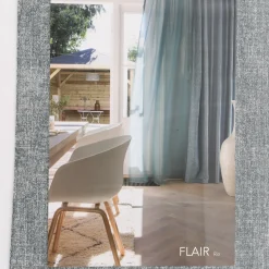 Rasch Textil Dekostoff Gardinenstoff Rio raumhoch meliert türkis 280cm