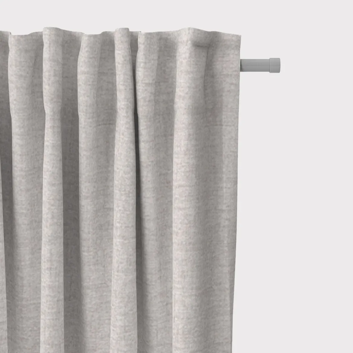 Rasch Textil Dekostoff Gardinenstoff Rio raumhoch meliert steingrau 280cm