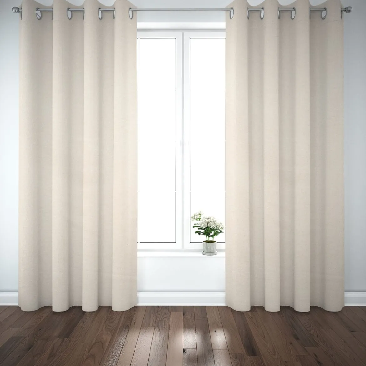 Rasch Textil Dekostoff Gardinenstoff Rio raumhoch meliert beige 280cm