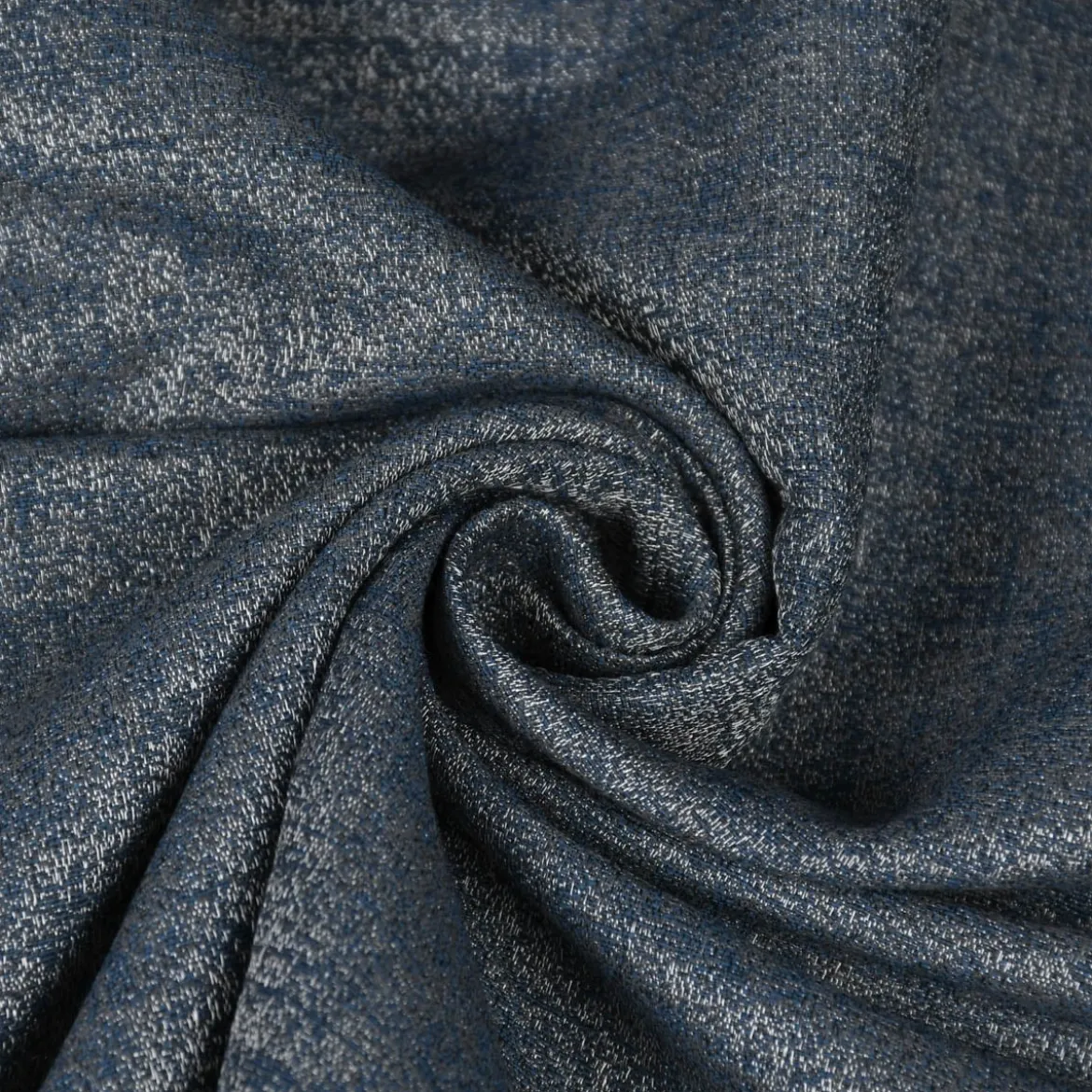 Rasch Textil Dekostoff Gardinenstoff Rio raumhoch meliert blau 280cm