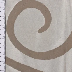 Rasch Textil Dekostoff Gardinenstoff raumhoch Curl Ranken Schnörkel grau 300cm