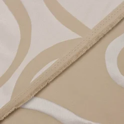 Rasch Textil Dekostoff Gardinenstoff raumhoch Curl Ranken Schnörkel beige 300cm