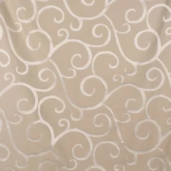 Rasch Textil Dekostoff Gardinenstoff raumhoch Curl Ranken Schnörkel beige 300cm
