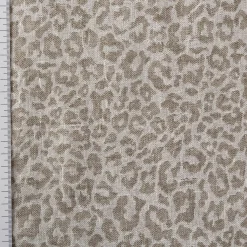 Rasch Textil Dekostoff Gardinenstoff Leinen Inbetween Safari Leomuster taupe 300cm