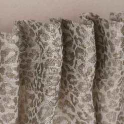 Rasch Textil Dekostoff Gardinenstoff Leinen Inbetween Safari Leomuster grau 300cm