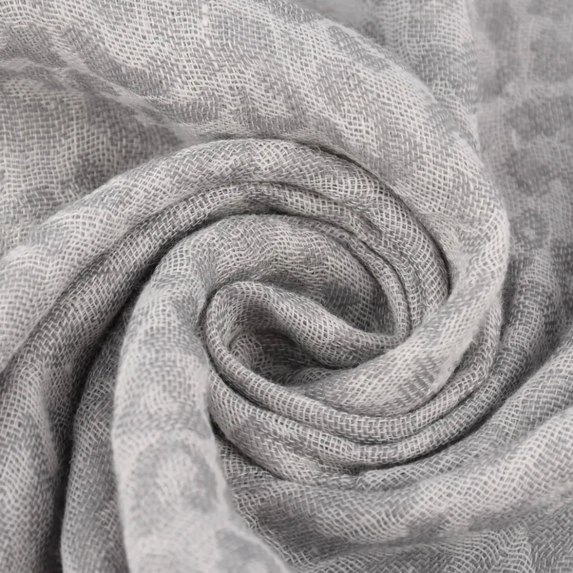 Rasch Textil Dekostoff Gardinenstoff Leinen Inbetween Safari Leomuster grau 300cm