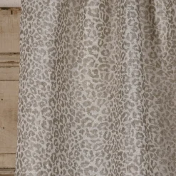 Rasch Textil Dekostoff Gardinenstoff Leinen Inbetween Safari Leomuster grau 300cm