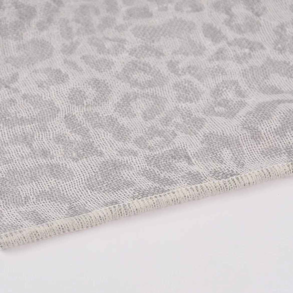 Rasch Textil Dekostoff Gardinenstoff Leinen Inbetween Safari Leomuster grau 300cm