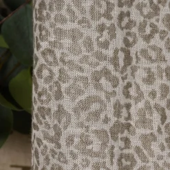 Rasch Textil Dekostoff Gardinenstoff Leinen Inbetween Safari Leomuster grau 300cm