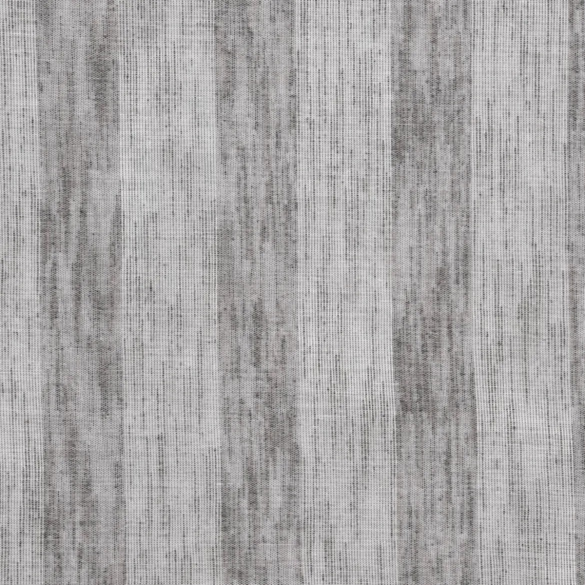 Rasch Textil Gardinenstoff Stores Shine Längsstreifen Leinenstruktur grau silber 300cm