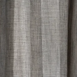 Rasch Textil Gardinenstoff Stores Shine Längsstreifen Leinenstruktur grau silber 300cm