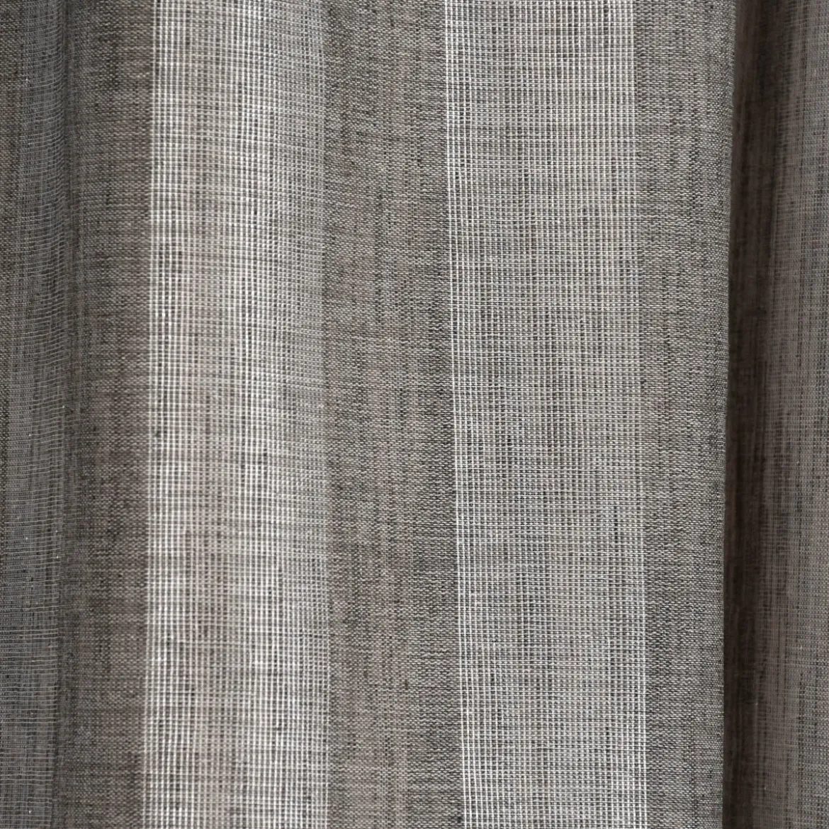 Rasch Textil Gardinenstoff Stores Shine Längsstreifen Leinenstruktur grau silber 300cm