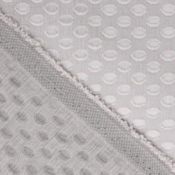 Rasch Textil Gardinenstoff Stores Punti Scherli Punkte halbtransparent hellgrau 300cm