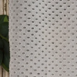 Rasch Textil Gardinenstoff Stores Punti Scherli Punkte halbtransparent hellgrau 300cm