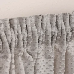 Rasch Textil Gardinenstoff Stores Punti Scherli Punkte halbtransparent hellgrau 300cm