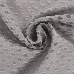 Rasch Textil Gardinenstoff Stores Punti Scherli Punkte halbtransparent hellgrau 300cm