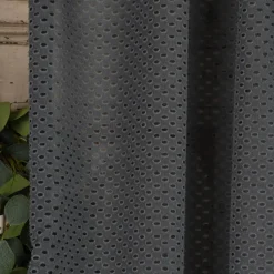 Rasch Textil Gardinenstoff Stores Punti Scherli Punkte halbtransparent anthrazit 300cm