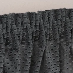 Rasch Textil Gardinenstoff Stores Punti Scherli Punkte halbtransparent anthrazit 300cm