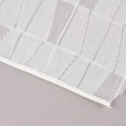 Rasch Textil Gardinenstoff Stores Scherli Rechtecke abstrakt weiß 300cm