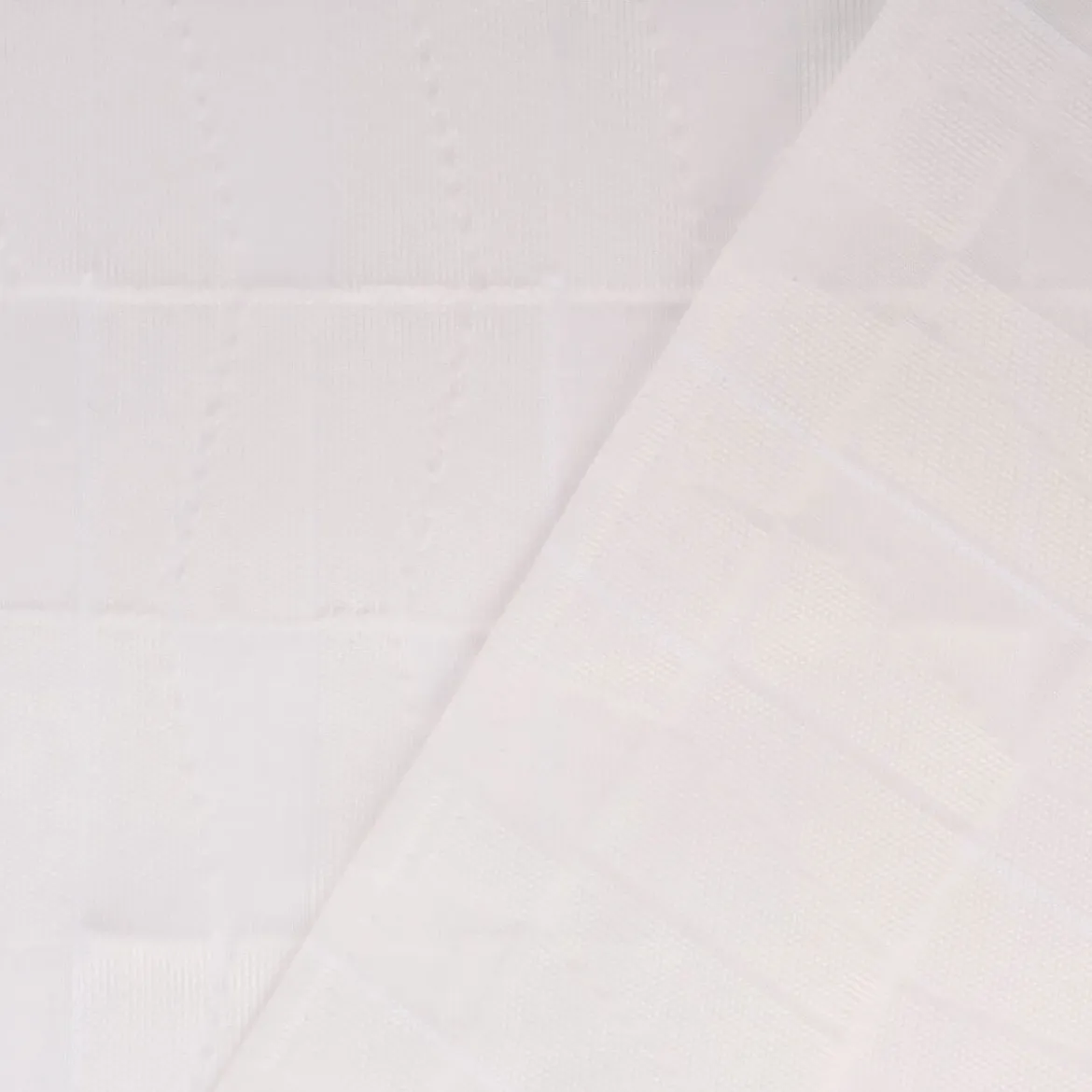 Rasch Textil Gardinenstoff Stores Scherli Rechtecke abstrakt weiß 300cm