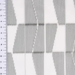Rasch Textil Gardinenstoff Stores Scherli Rechtecke abstrakt grau 300cm