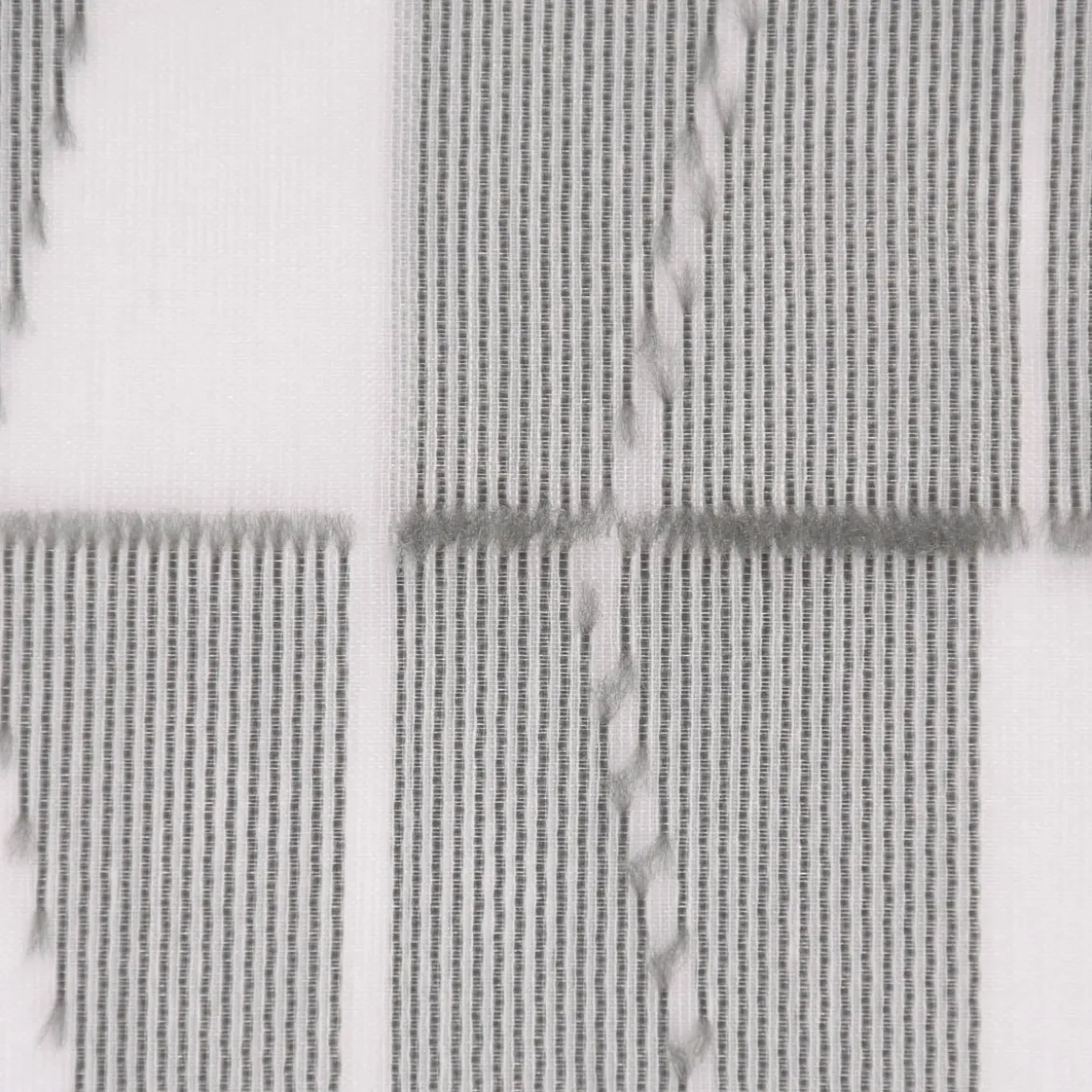 Rasch Textil Gardinenstoff Stores Scherli Rechtecke abstrakt grau 300cm