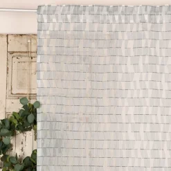 Rasch Textil Gardinenstoff Stores Scherli Rechtecke abstrakt grau 300cm