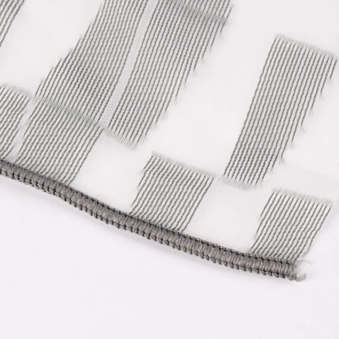 Rasch Textil Gardinenstoff Stores Scherli Rechtecke abstrakt grau 300cm