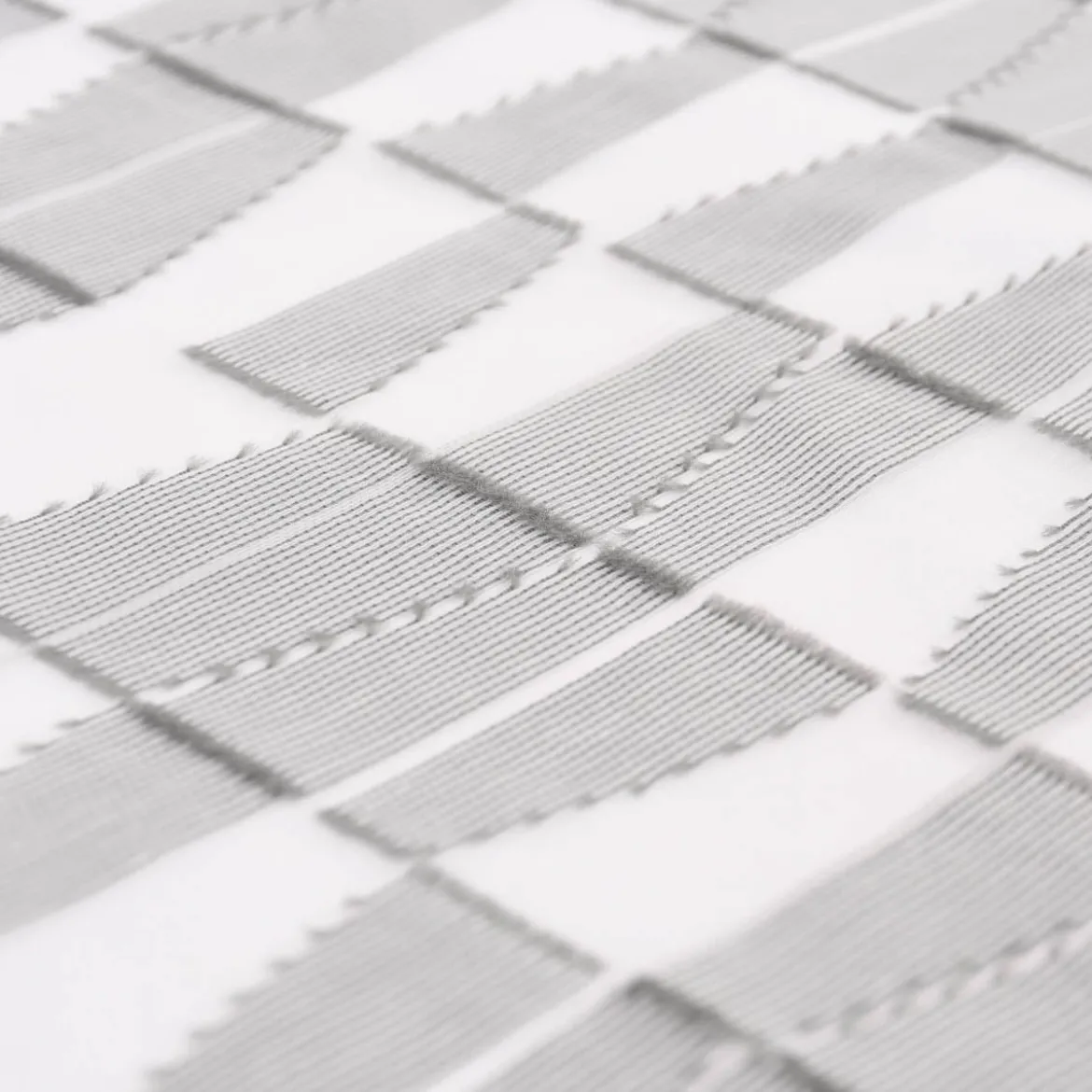 Rasch Textil Gardinenstoff Stores Scherli Rechtecke abstrakt grau 300cm