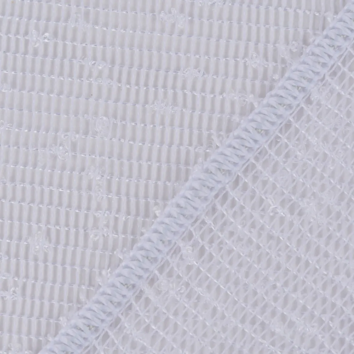 Rasch Textil Gardinenstoff Stores May Gitterstruktur weiß 280cm