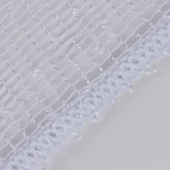 Rasch Textil Gardinenstoff Stores May Gitterstruktur weiß 280cm