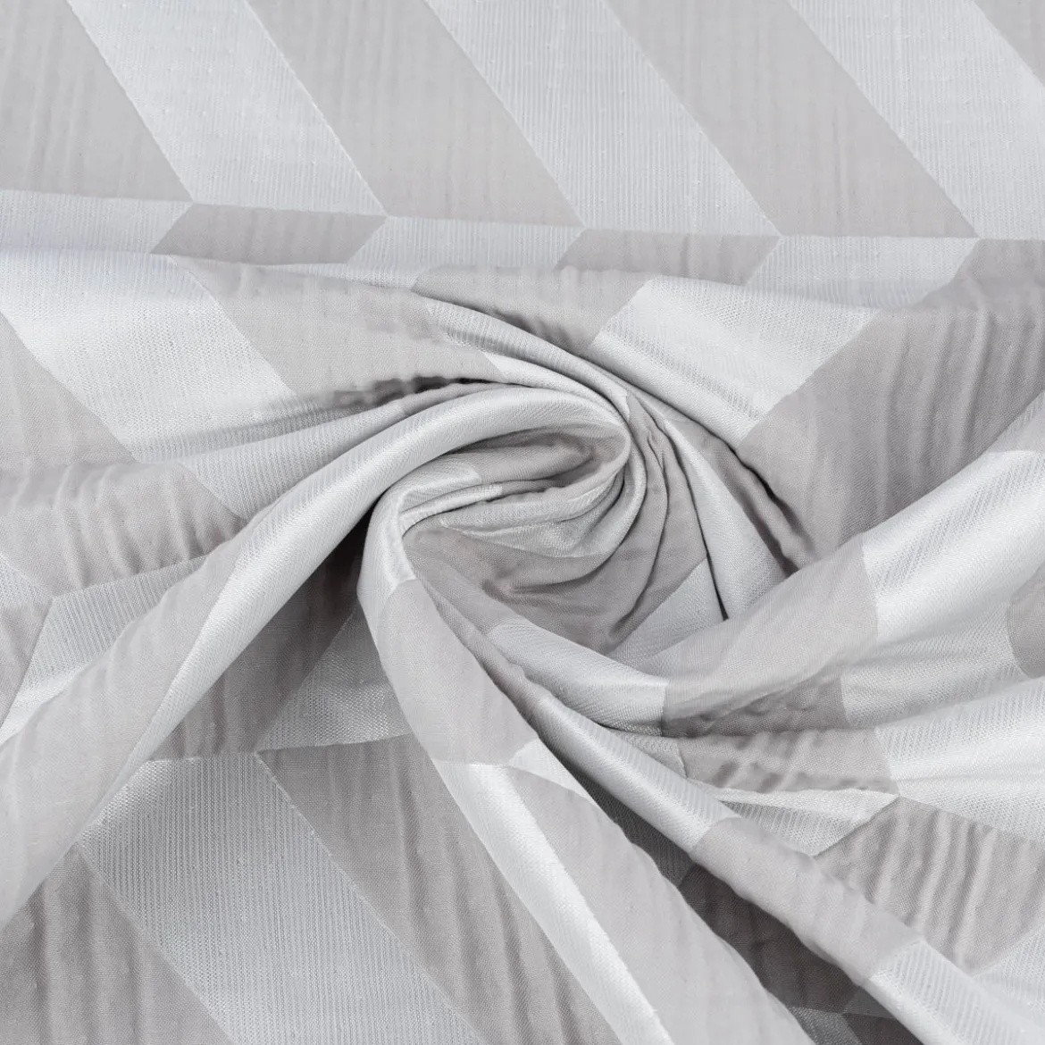 Rasch Textil Vorhangstoff Doubleface Doppelgewebe Willow Chevron Streifen beige 295cm breit